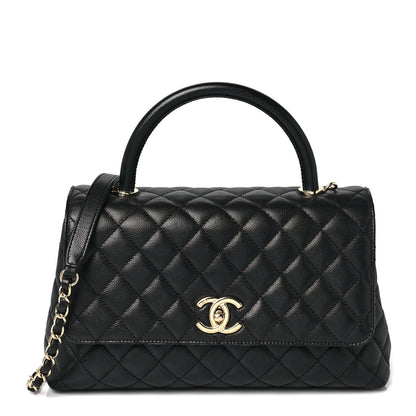 Chanel Caviar Quilted Small Coco Handle Flap Black 1 of 9