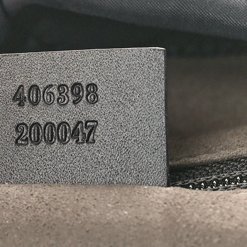 GG Supreme Monogram Single Buckle Backpack Beige Black