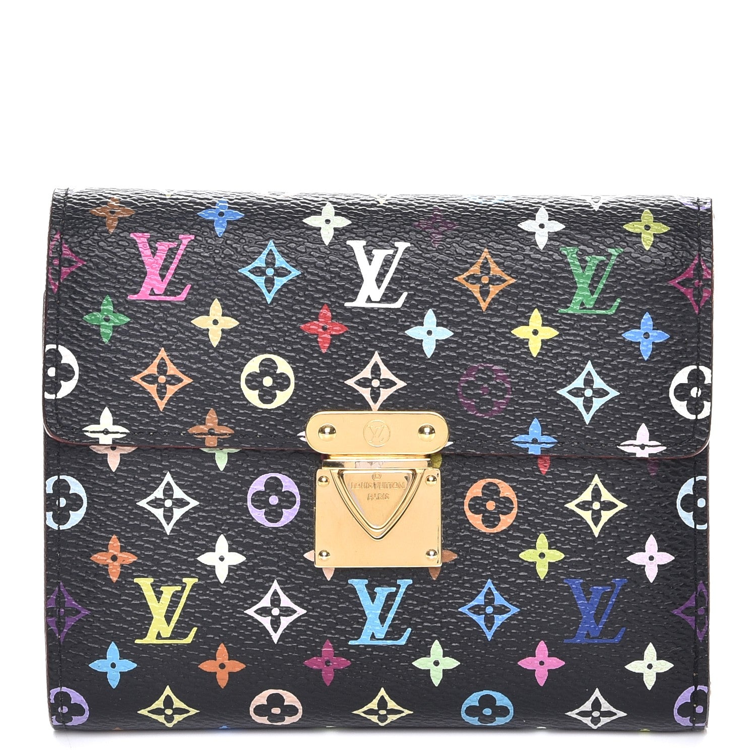 Louis Vuitton Monogram Multicolor Koala Wallet Black 1 of 9