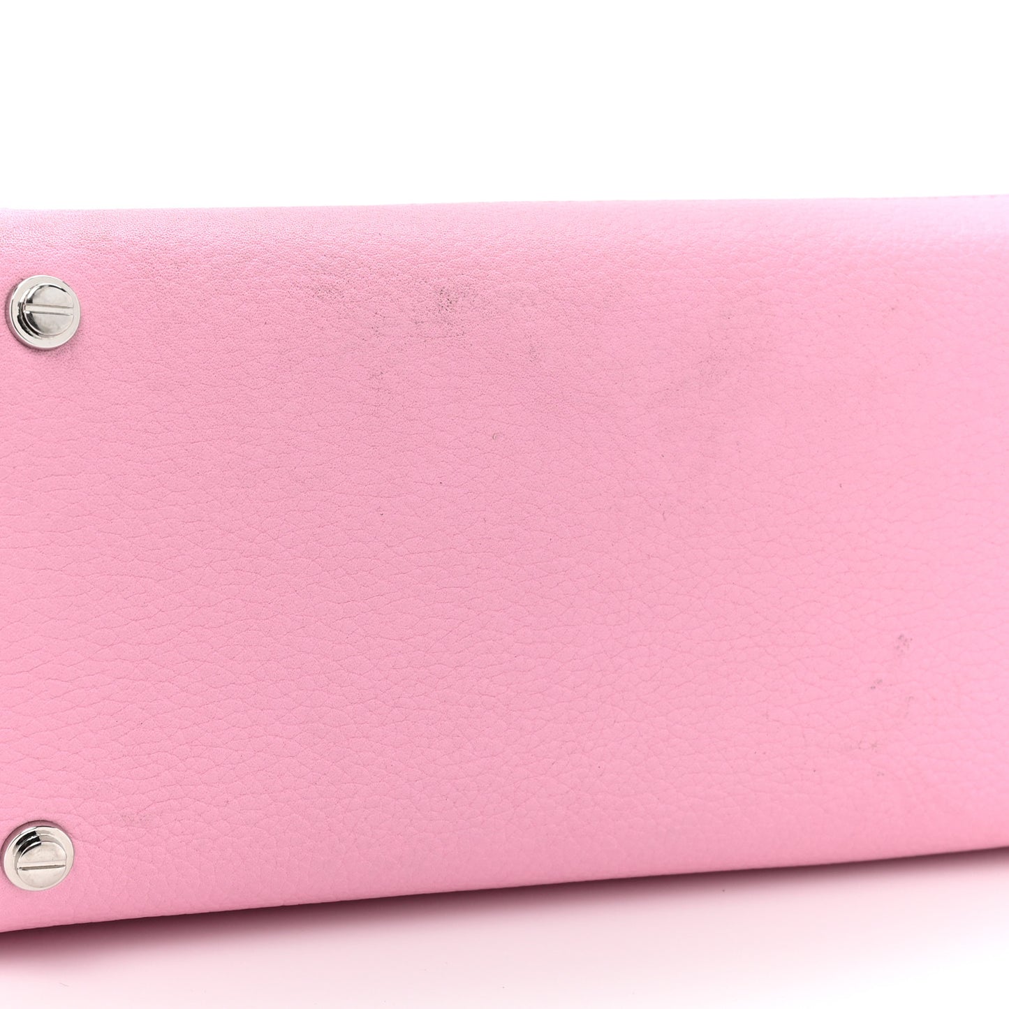 Grained Calfskin Mini Horizon Satchel Bright Pink