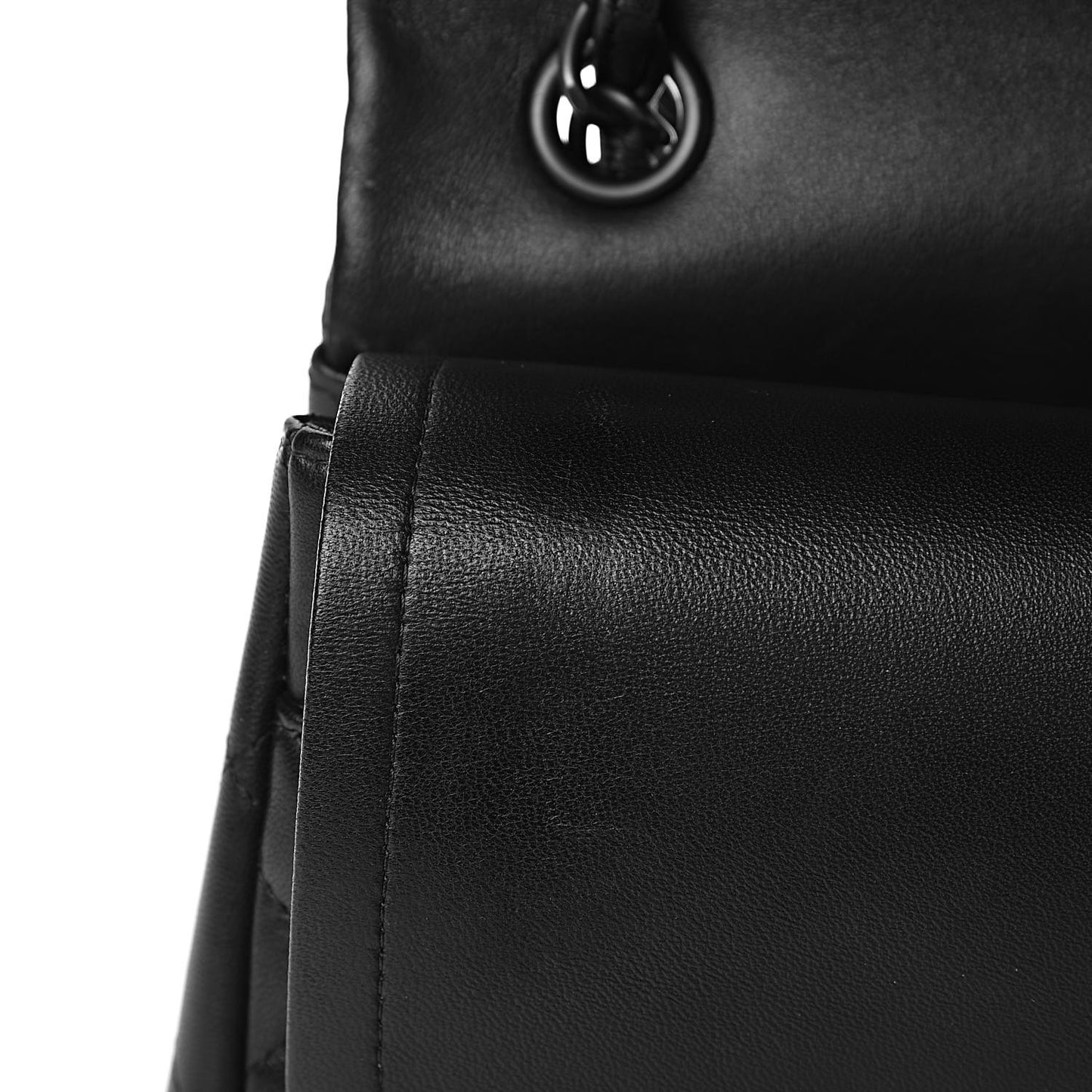 Lambskin Quilted Jumbo Double Flap So Black