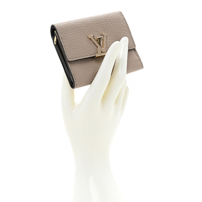 Louis Vuitton Taurillon Capucines XS Wallet Galet 2 of 9