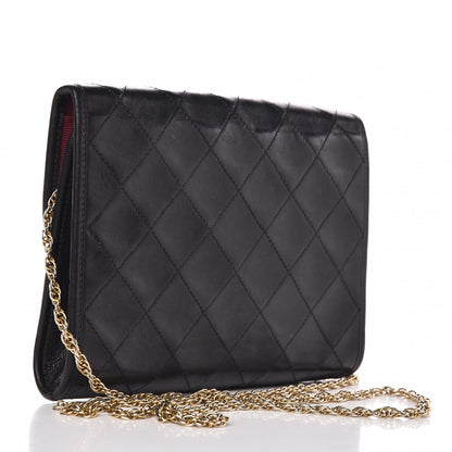 Chanel Lambskin Stitched Mini Evening Flap Black 3 of 11