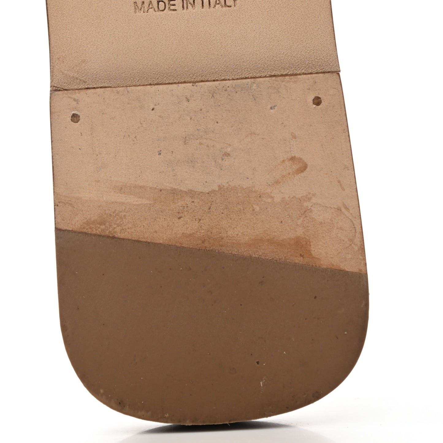 Box Calfskin Oran Sandals 39.5 Gold