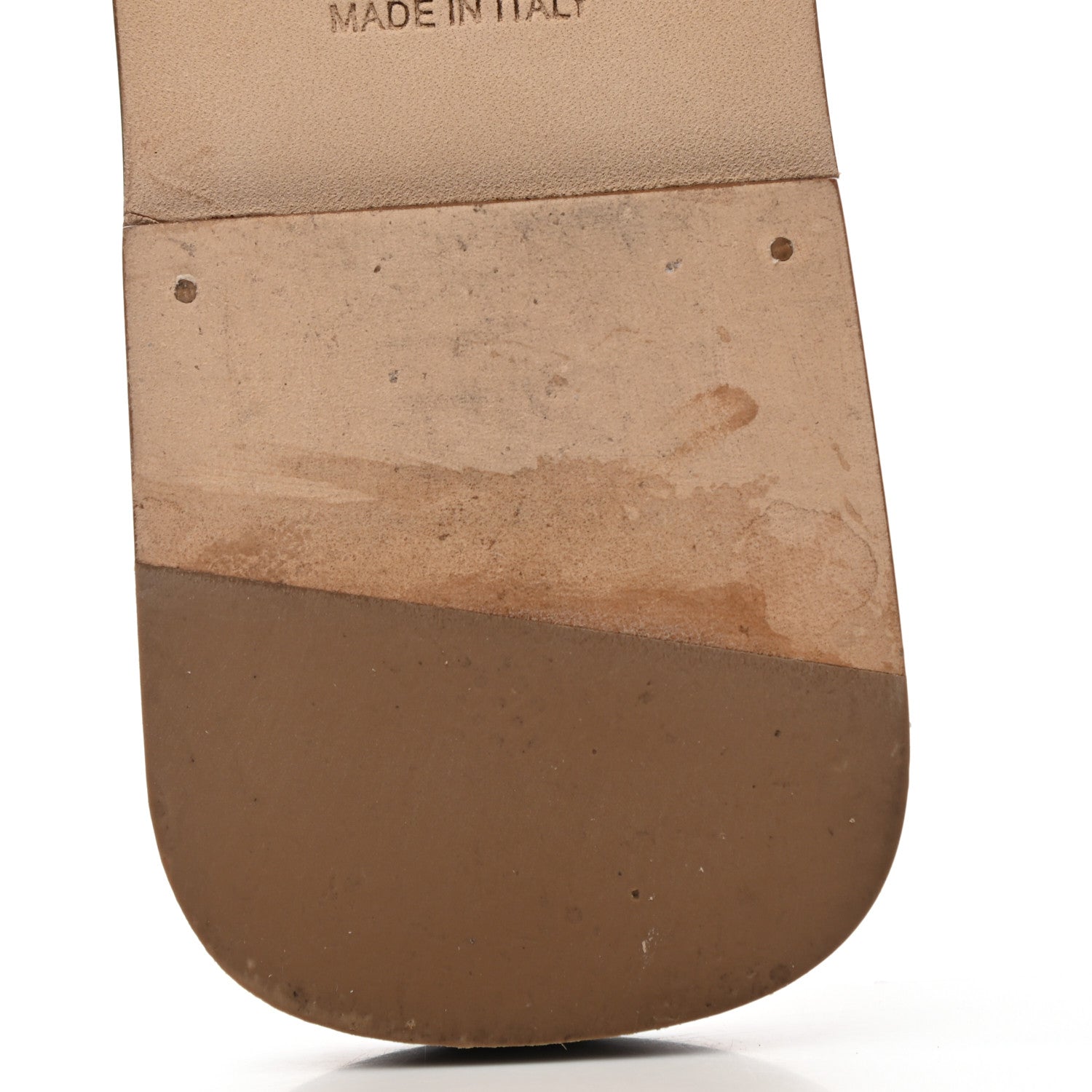 Hermes Box Calfskin Oran Sandals 39.5 Gold 9 of 11