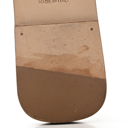 Hermes Box Calfskin Oran Sandals 39.5 Gold 9 of 11