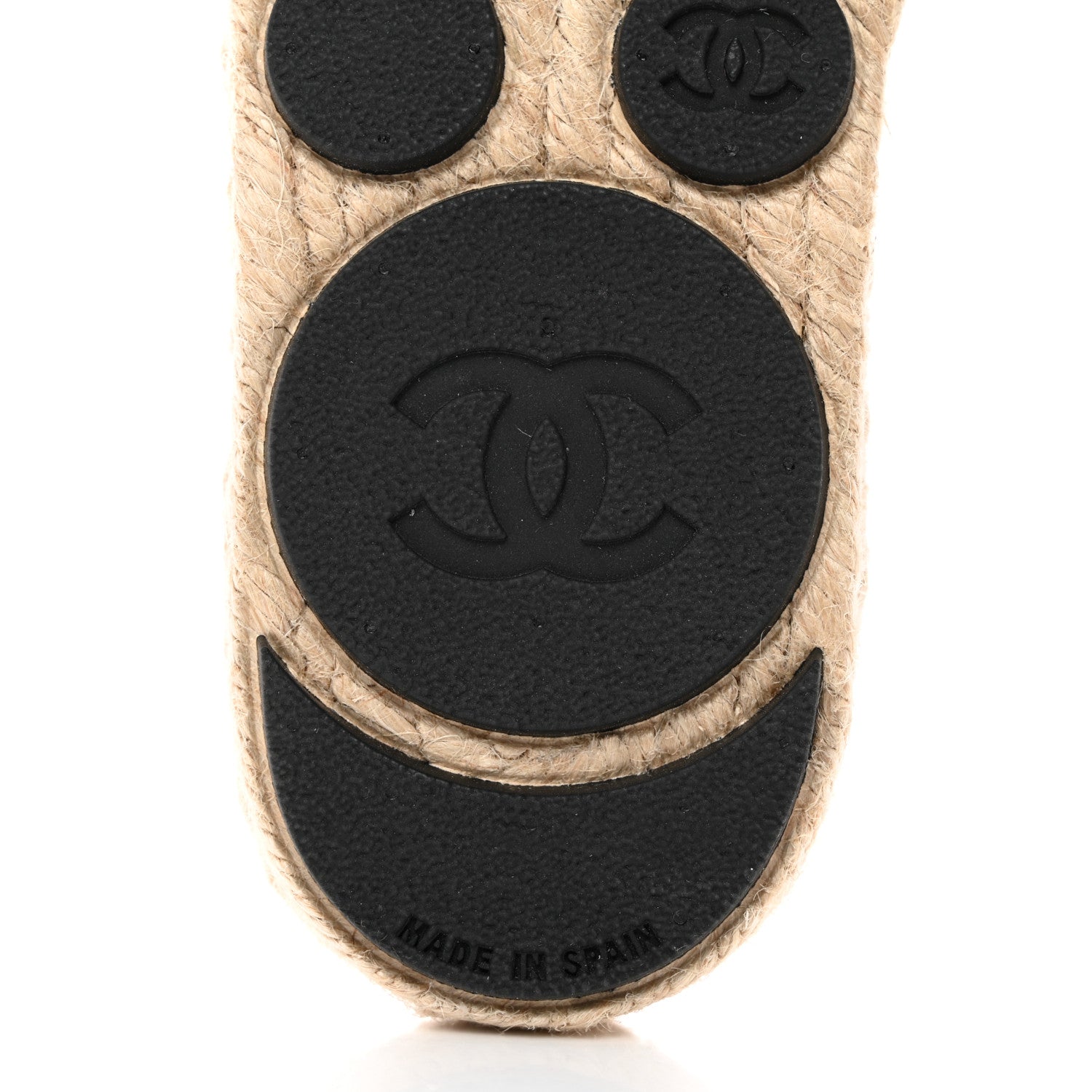 Chanel Wool Laminated Lambskin CC Slide Sandals 39 Black Gold 8 of 9