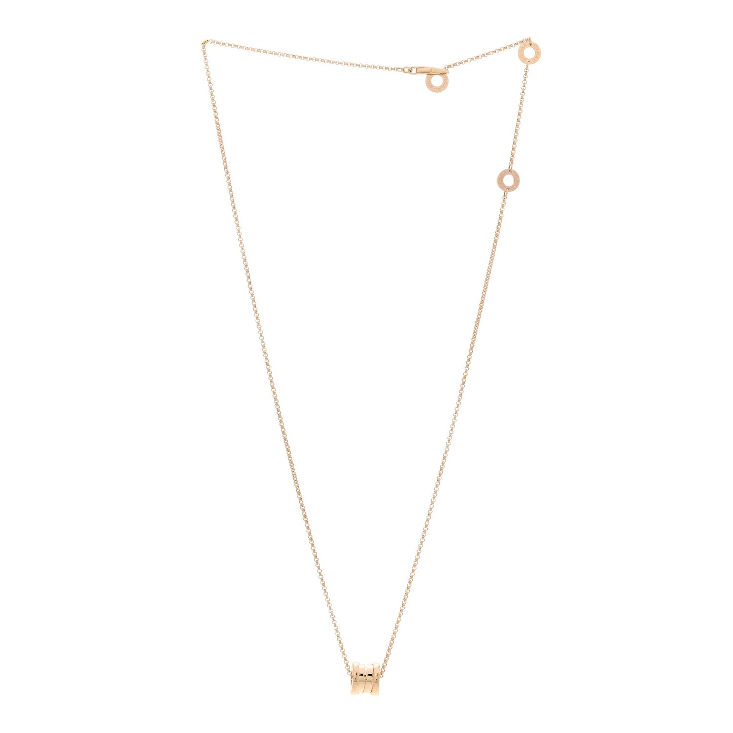 18K Yellow Gold Mini B.Zero1 Pendant Necklace