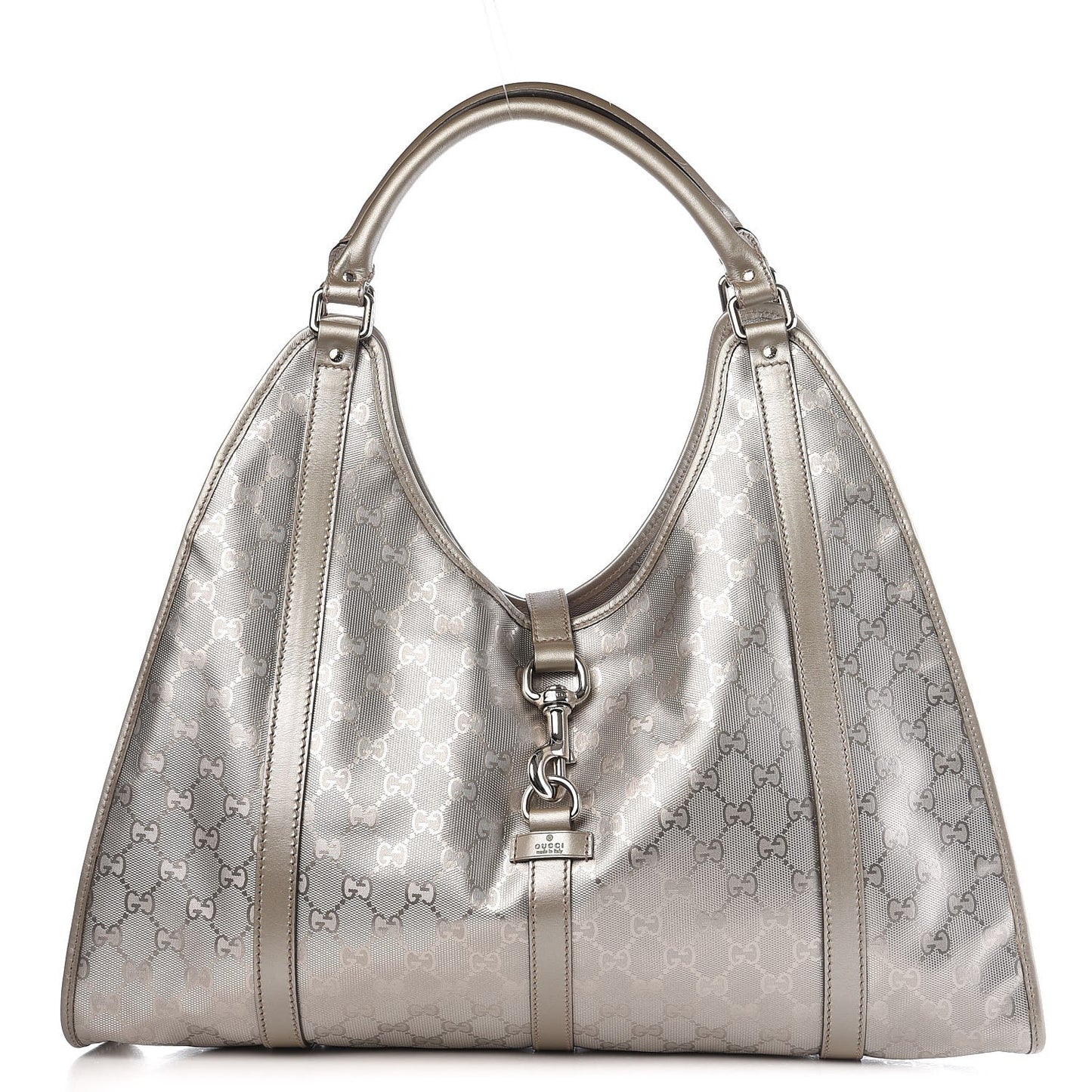 Imprime Monogram Large Joy Shoulder Bag Silver