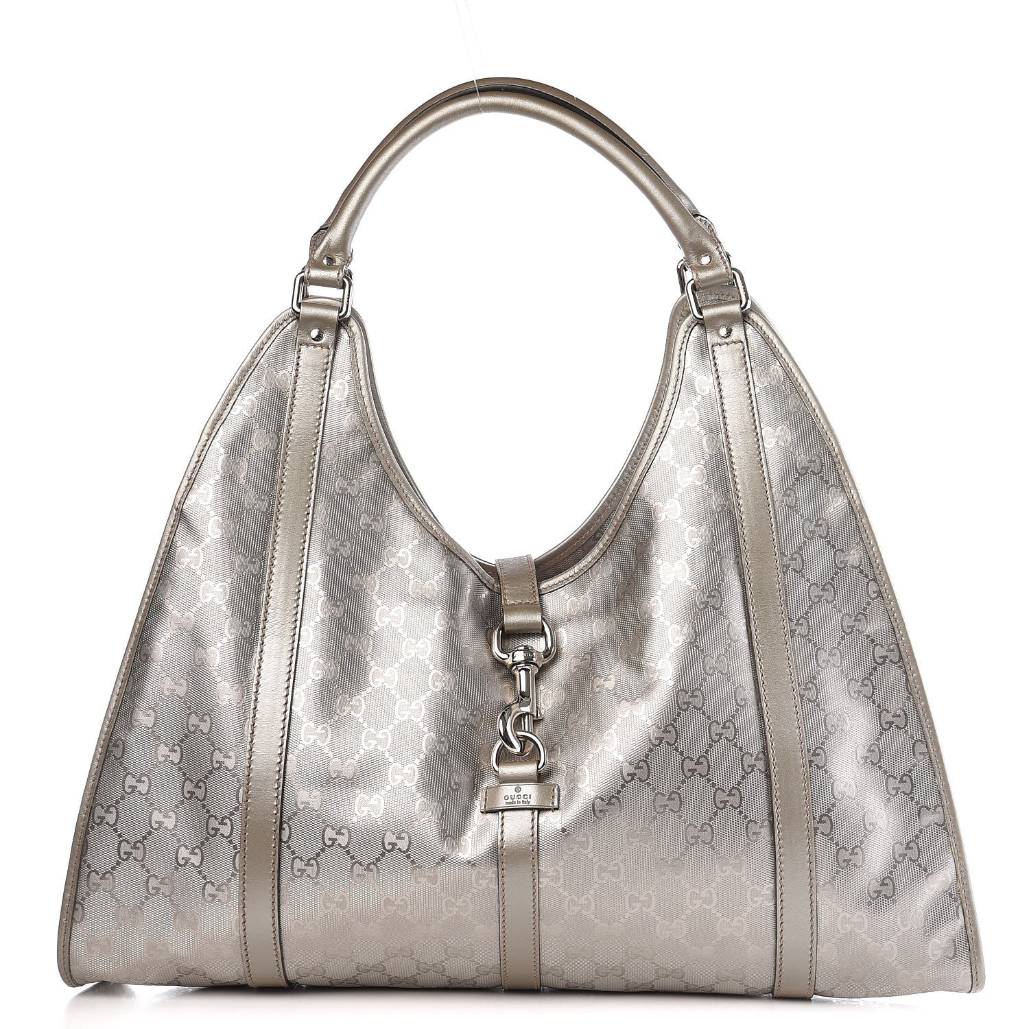 Gucci Imprime Monogram Large Joy Shoulder Bag Silver 1 of 12
