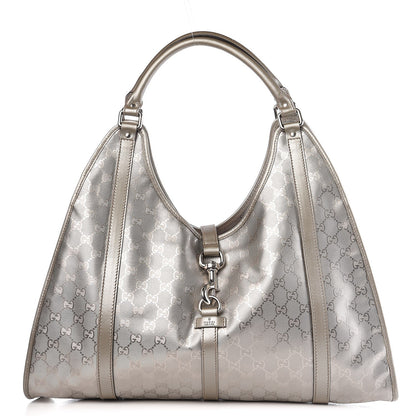 Gucci Imprime Monogram Large Joy Shoulder Bag Silver 1 of 12