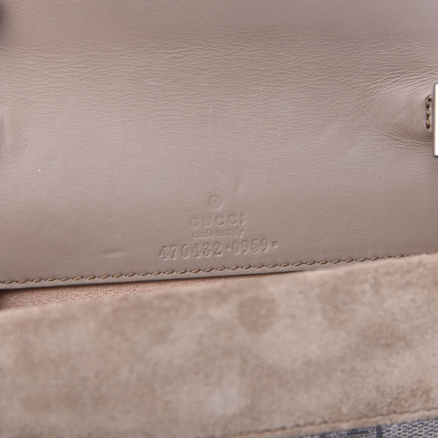 Gucci GG Supreme Monogram Super Mini Dionysus Shoulder Bag Taupe 7 of 8