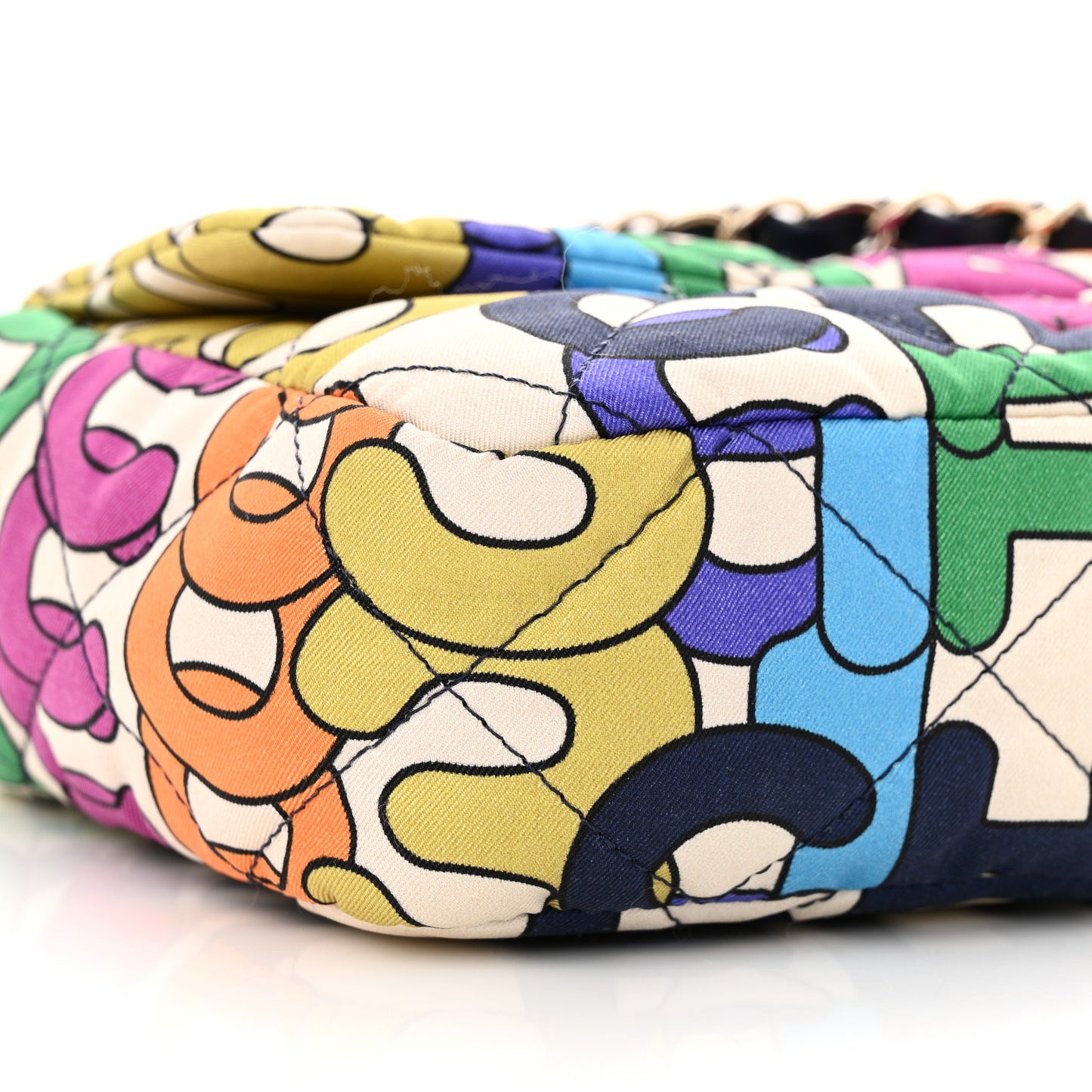 Printed Silk CC Small Single Flap Multicolor
