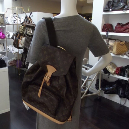 Louis Vuitton Monogram Montsouris GM Backpack 2 of 9
