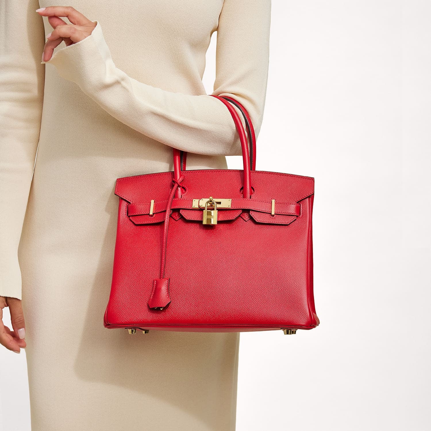Hermes Epsom Birkin 30 Rouge Casaque 2 of 11