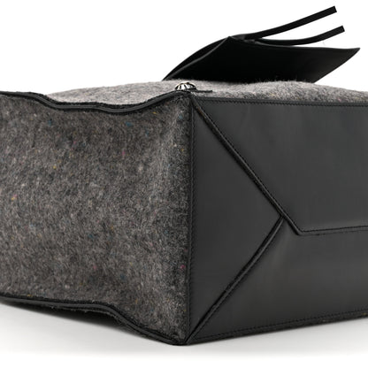 Balenciaga Felt Calfskin Papier A4 Tote Grey Black 10 of 15