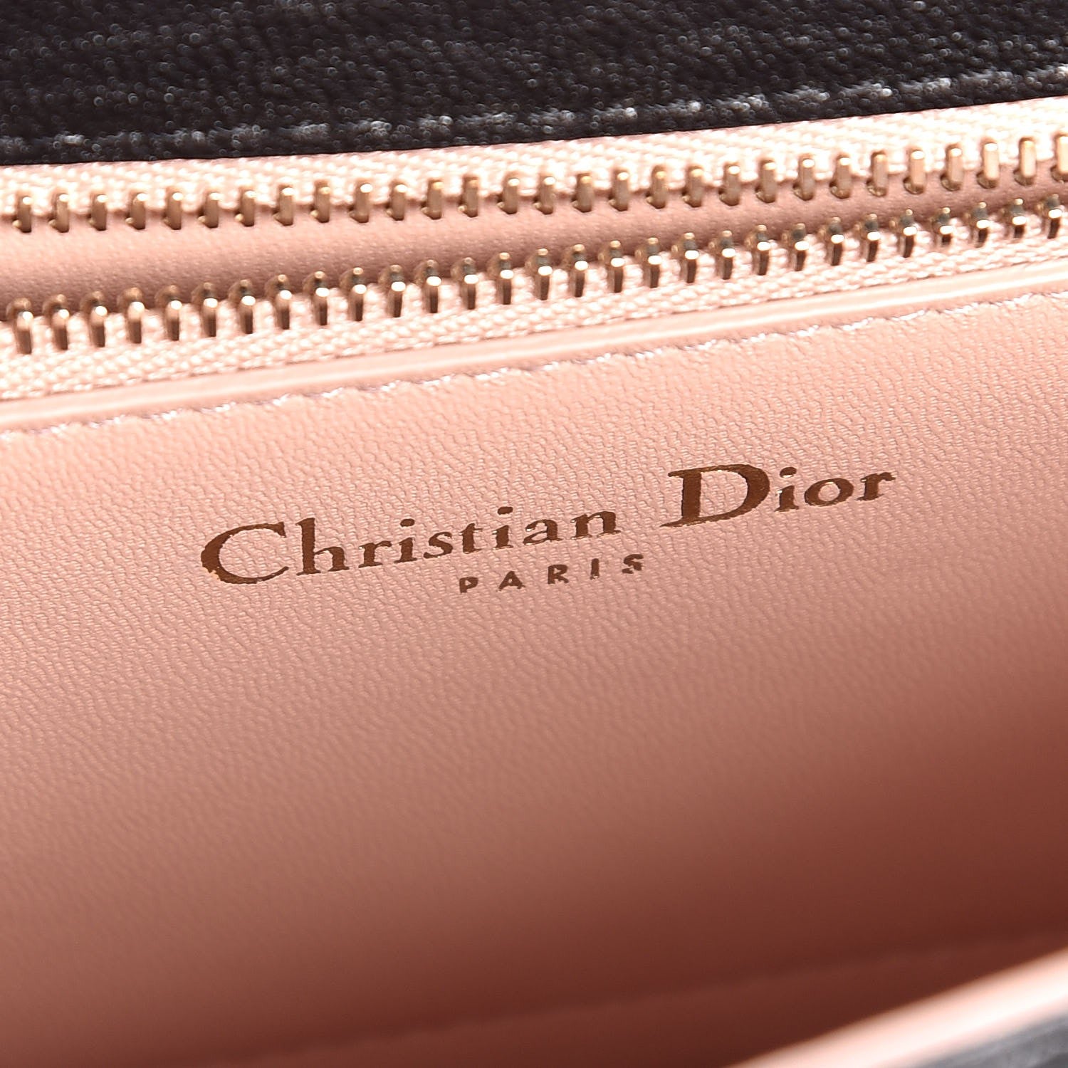 Christian Dior Crinkled Lambskin Embellished Diorama Club Bag Black 9 of 11