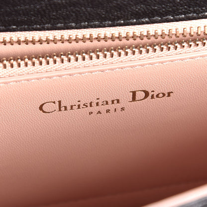 Christian Dior Crinkled Lambskin Embellished Diorama Club Bag Black 9 of 11