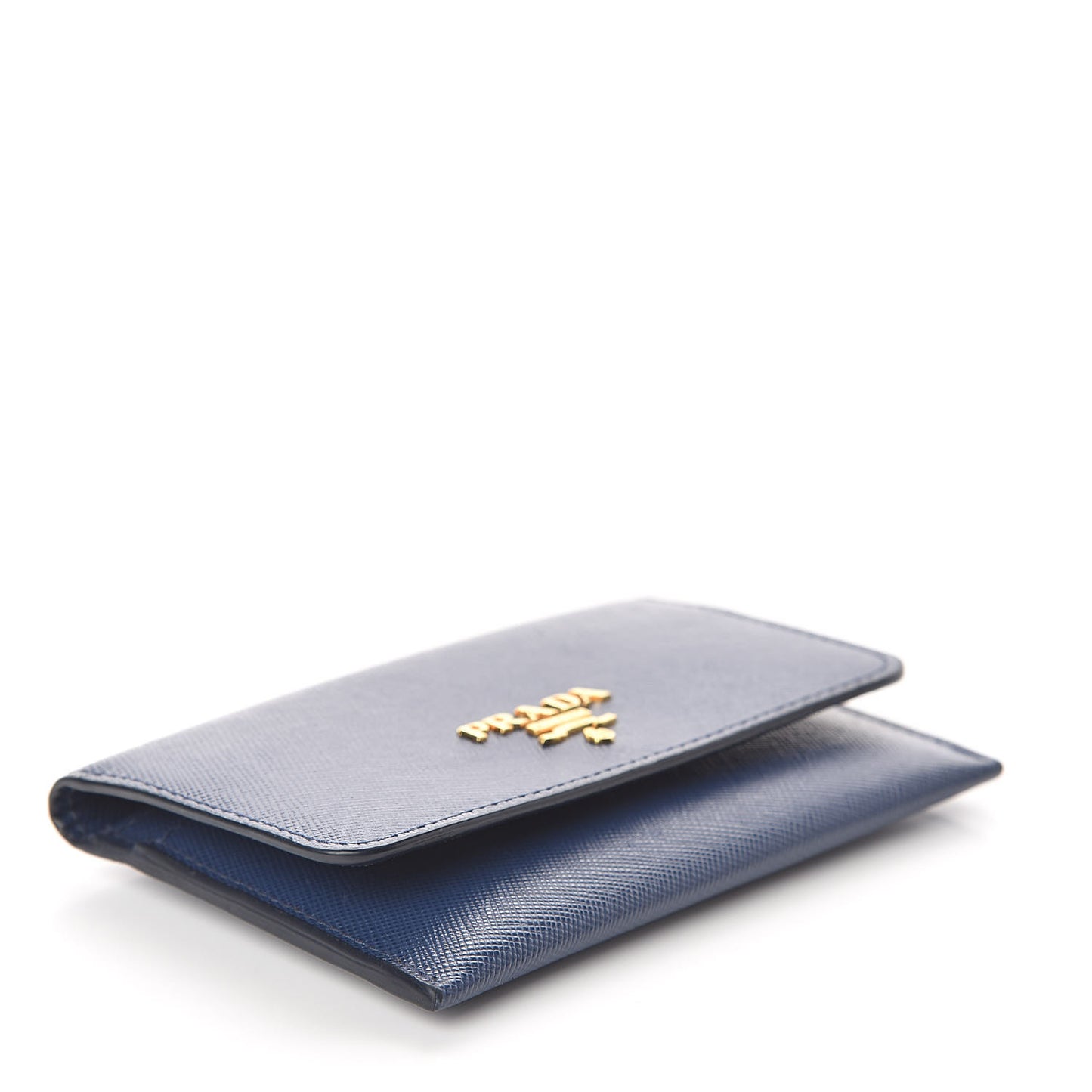 Saffiano Metal Flap Wallet Bleuette