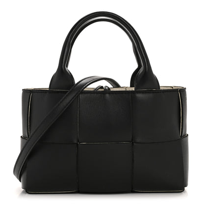 Bottega Veneta Calfskin Maxi Intrecciato Mini Arco Tote Black 1 of 11