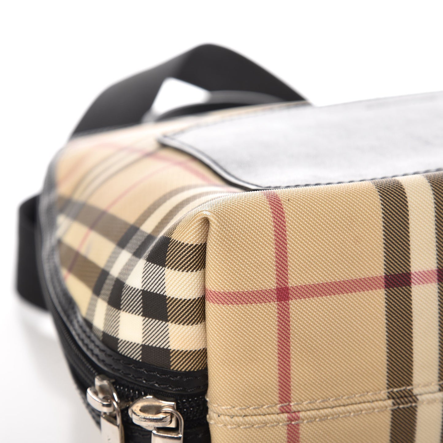 Canvas House Check Backpack Black