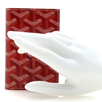 Goyard Goyardine Saint Pierre Card Holder Red 2 of 6