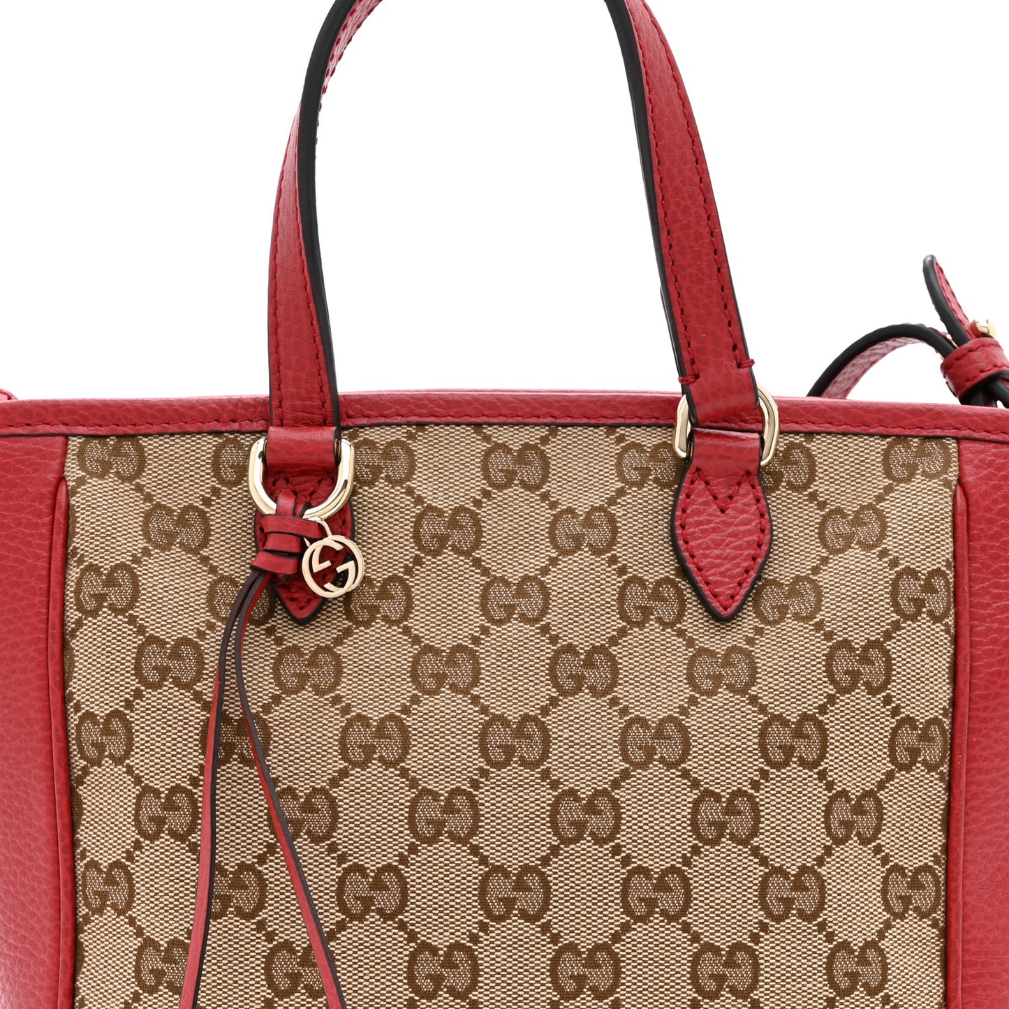 Monogram Small Bree Tote Red