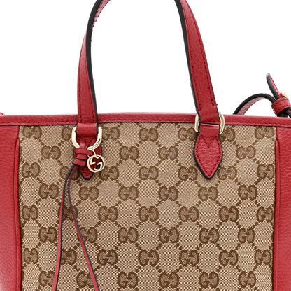 Gucci Monogram Small Bree Tote Red 9 of 11