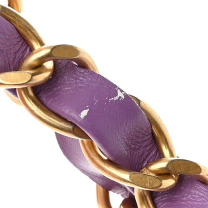 Chanel Shiny Calfskin Quilted Small Chanel 22 Purple 13 of 13