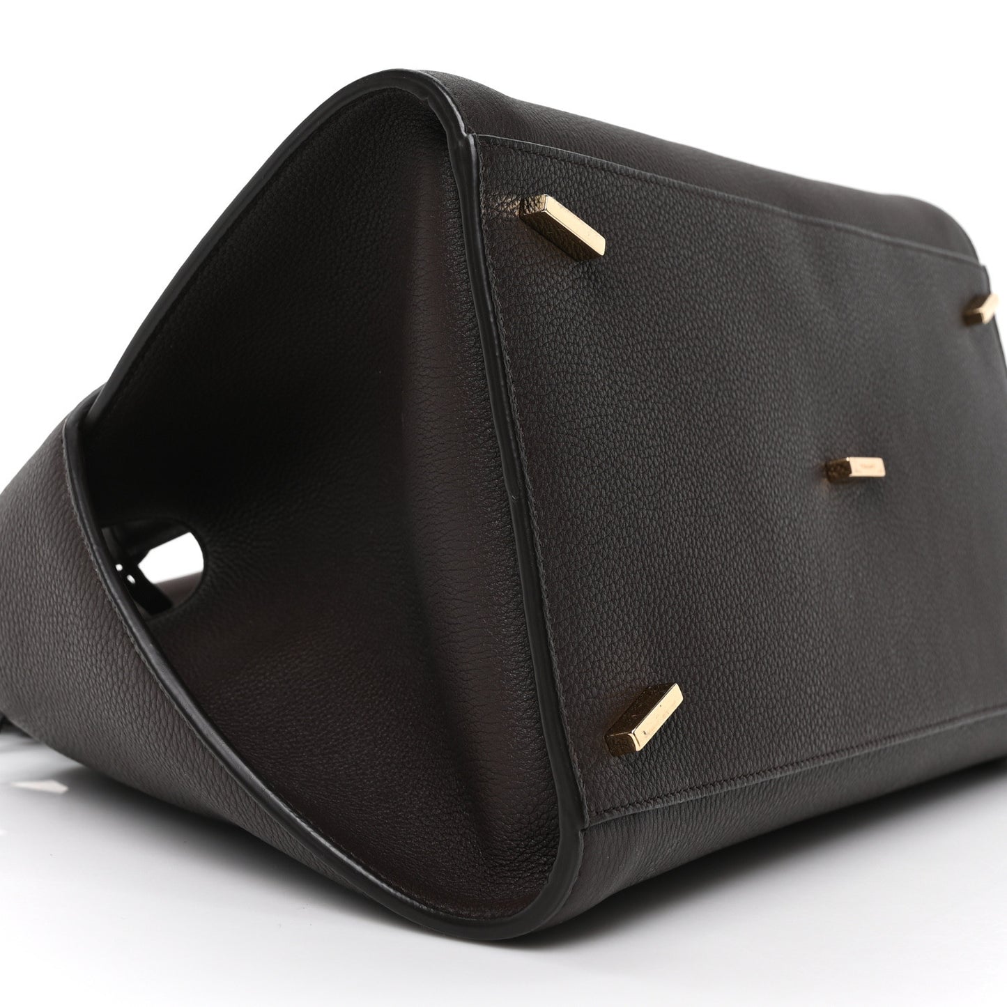Calfskin Small Hug Bag Testa Di Moro Burnt Ocra