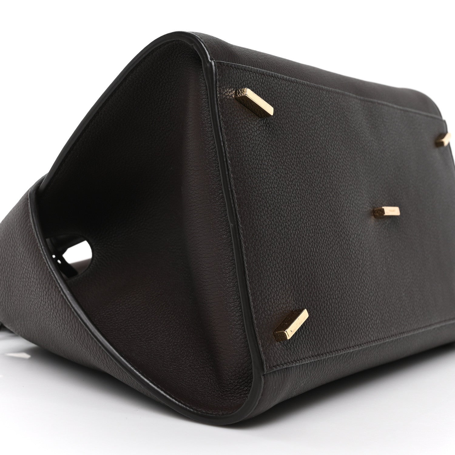 Salvatore Ferragamo Calfskin Small Hug Bag Testa Di Moro Burnt Ocra 8 of 9