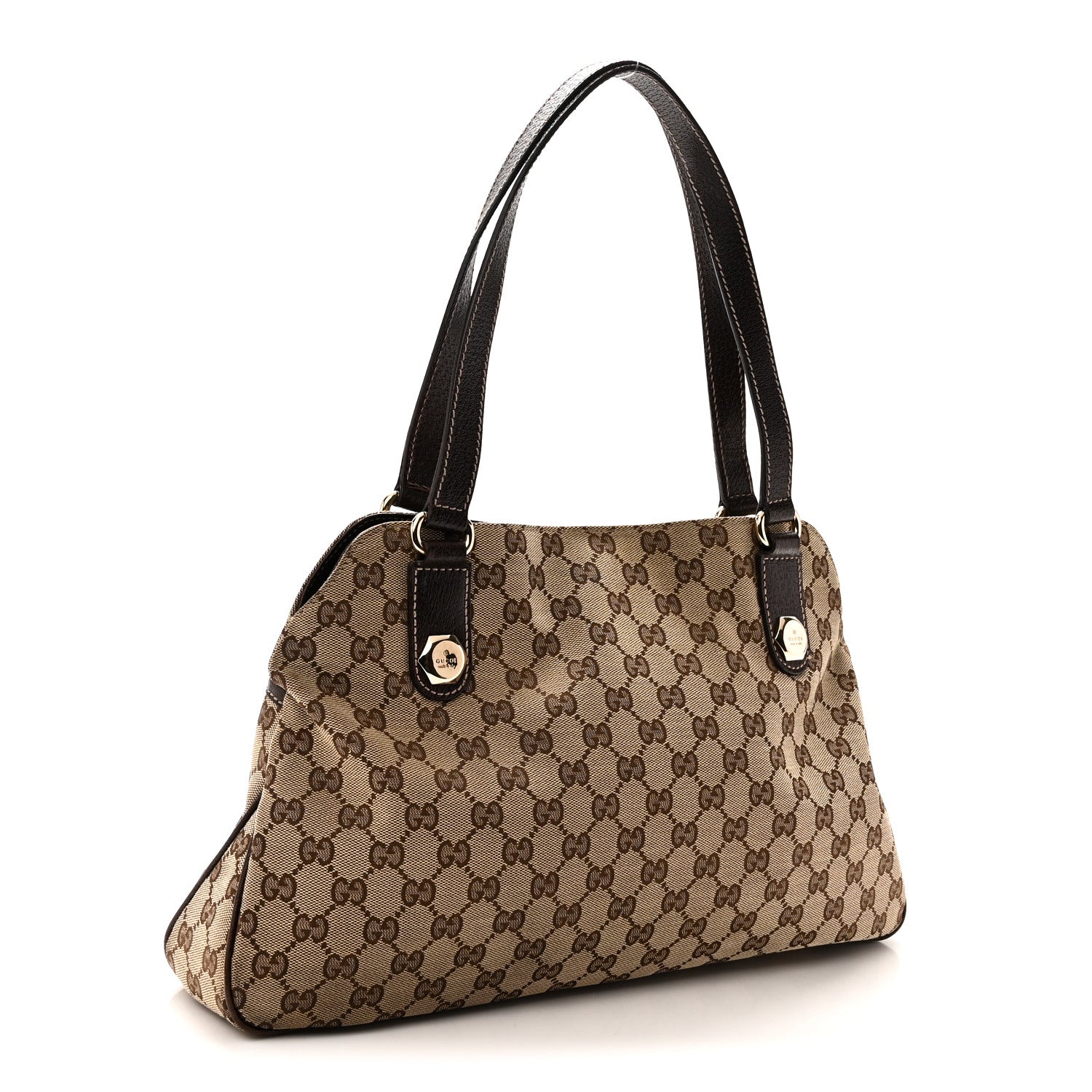Gucci Monogram Medium Charmy Shoulder Bag Brown 2 of 10