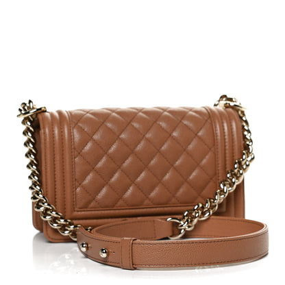 Chanel Caviar Quilted Small Boy Flap Brown 3 of 11