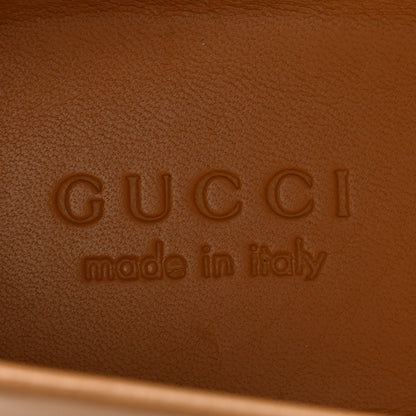 Gucci Mandala Goatskin Mens Horsebit Loafers 11 Brown Sugar 6 of 13