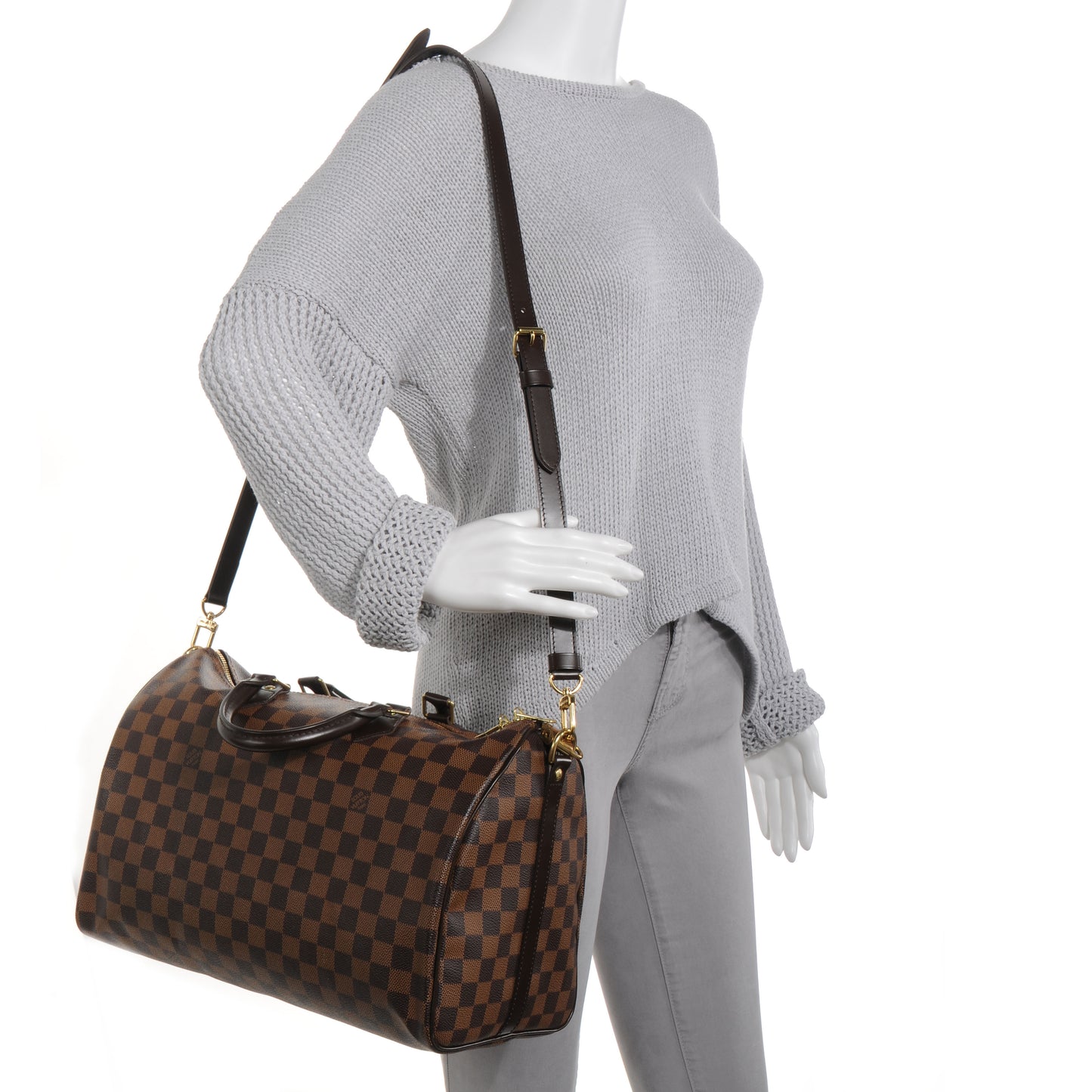 Damier Ebene Speedy Bandouliere 35