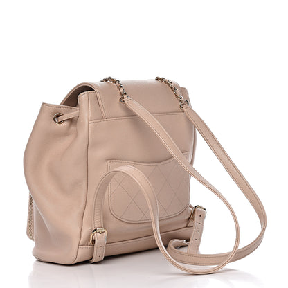 Chanel Caviar Quilted Business Affinity Backpack Beige 3 of 19