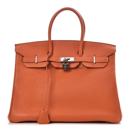 Hermes Togo Birkin 35 Orange 1 of 37