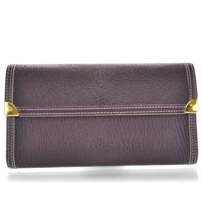 Louis Vuitton Suhali Porte Tresor International Wallet Plum 1 of 8