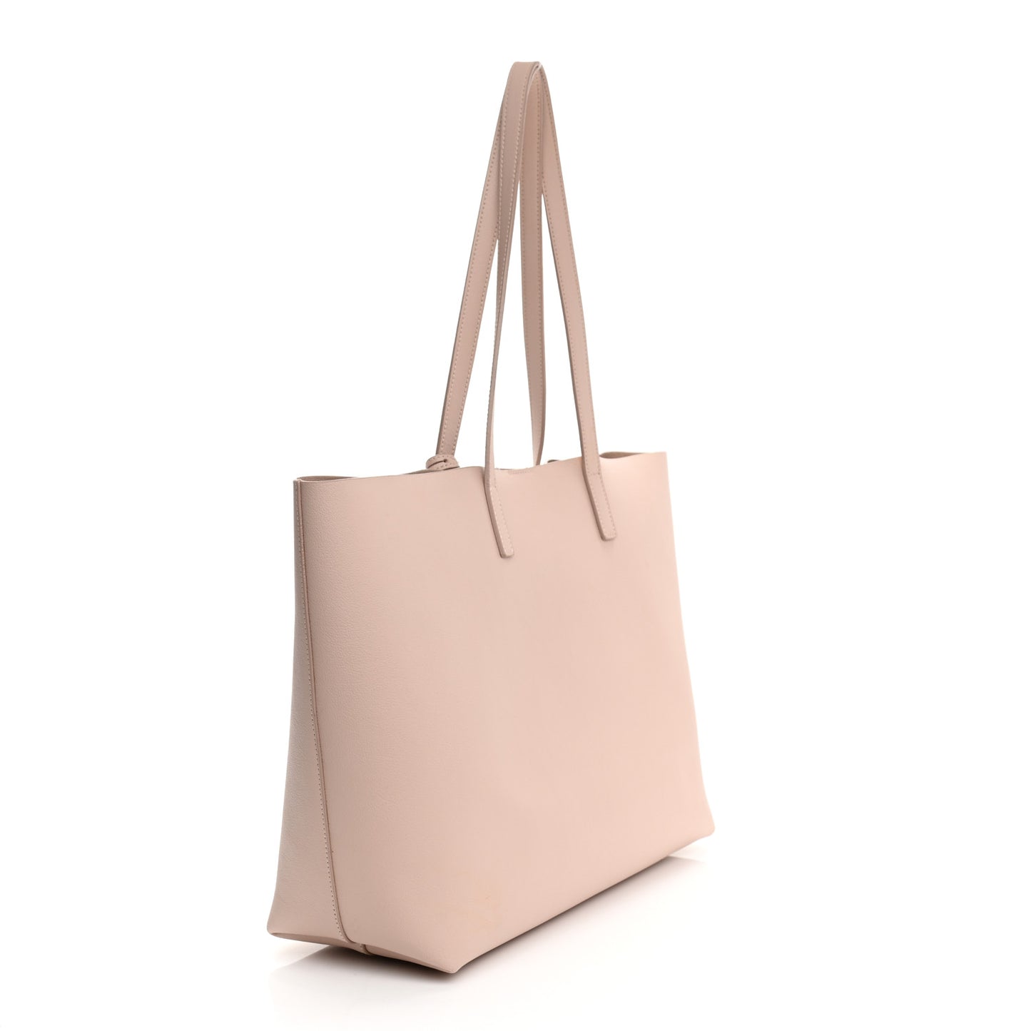 Calfskin Large Shopping Tote Pale Blush