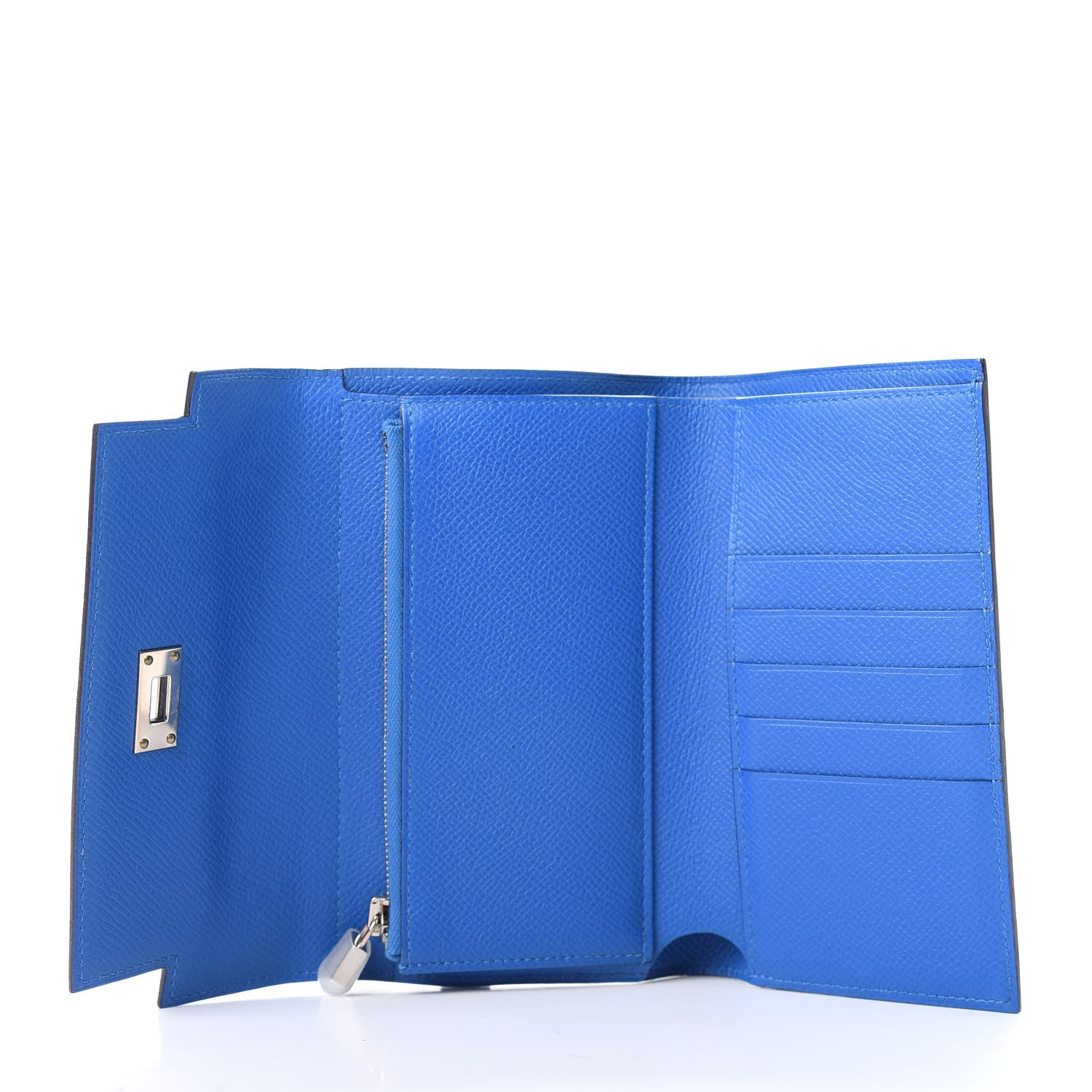 Hermes Epsom Medium Kelly Wallet Bleu Zellige 5 of 9