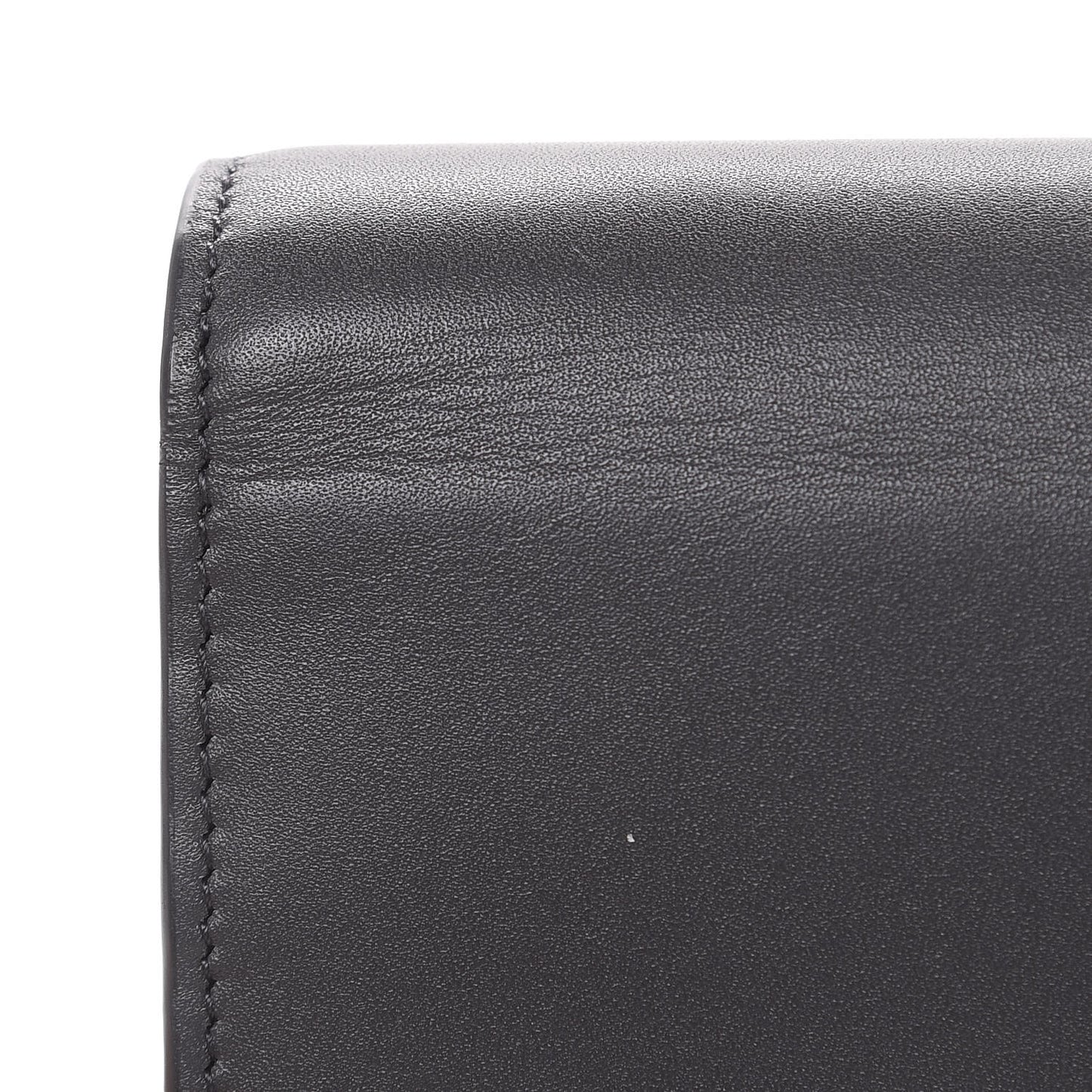 Smooth Calfskin Classic Monogram Kate Tassel Chain Wallet Asphalt