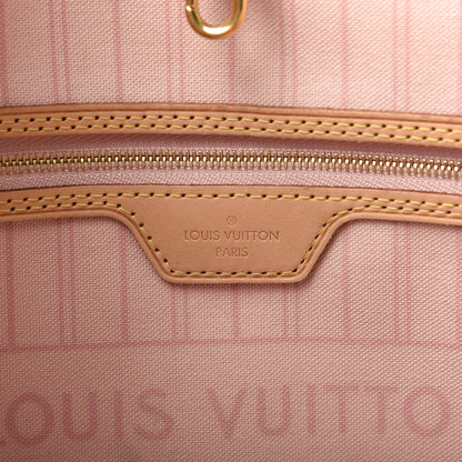 Louis Vuitton Damier Azur Neo Neverfull MM Rose Ballerine 8 of 9