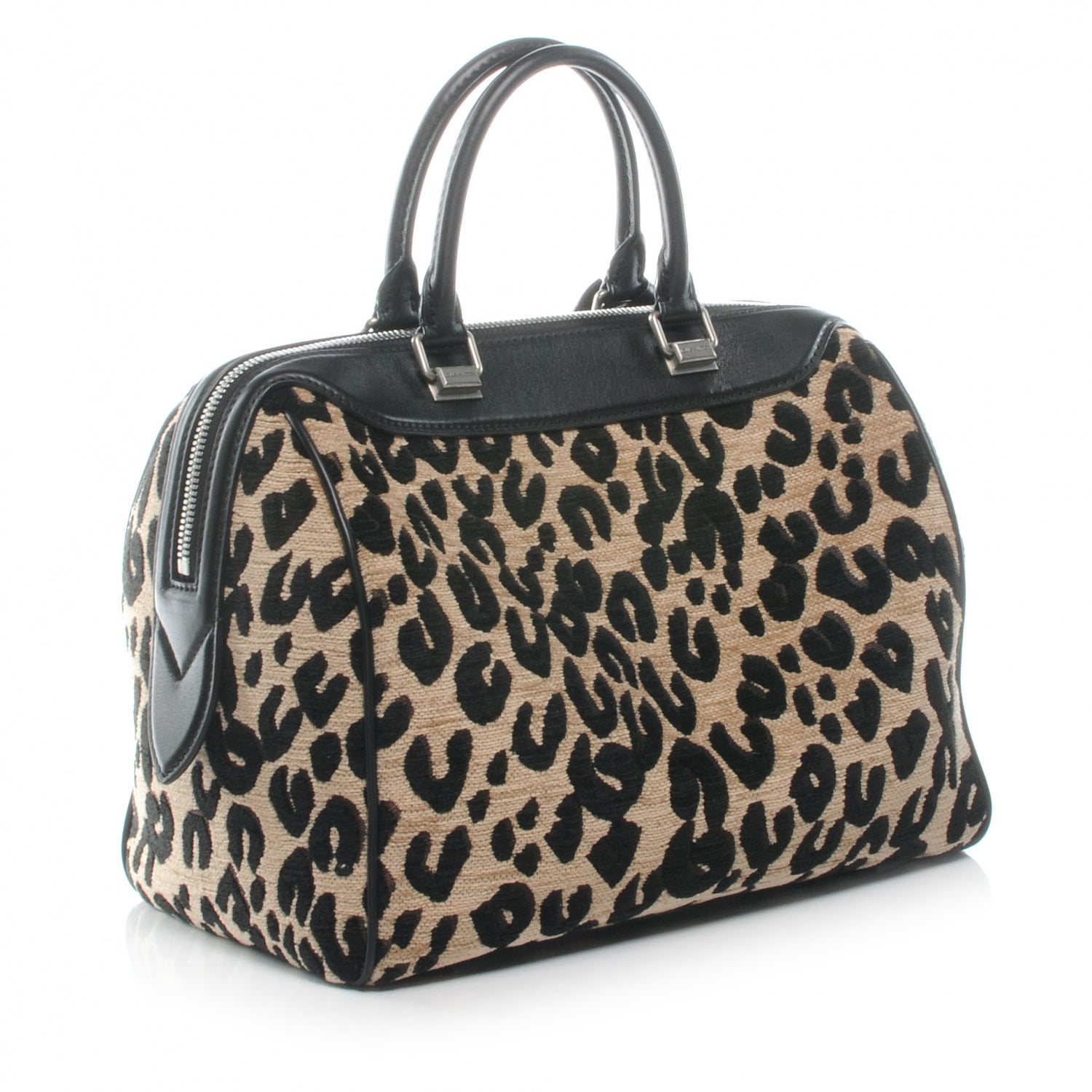 Louis Vuitton Jacquard Velvet Leopard Print Stephen Sprouse Speedy 3 of 9