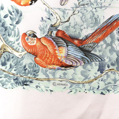 Hermes Silk Wash Equateur 90 Scarf Rose Pale Aqua Taupe 2 of 6