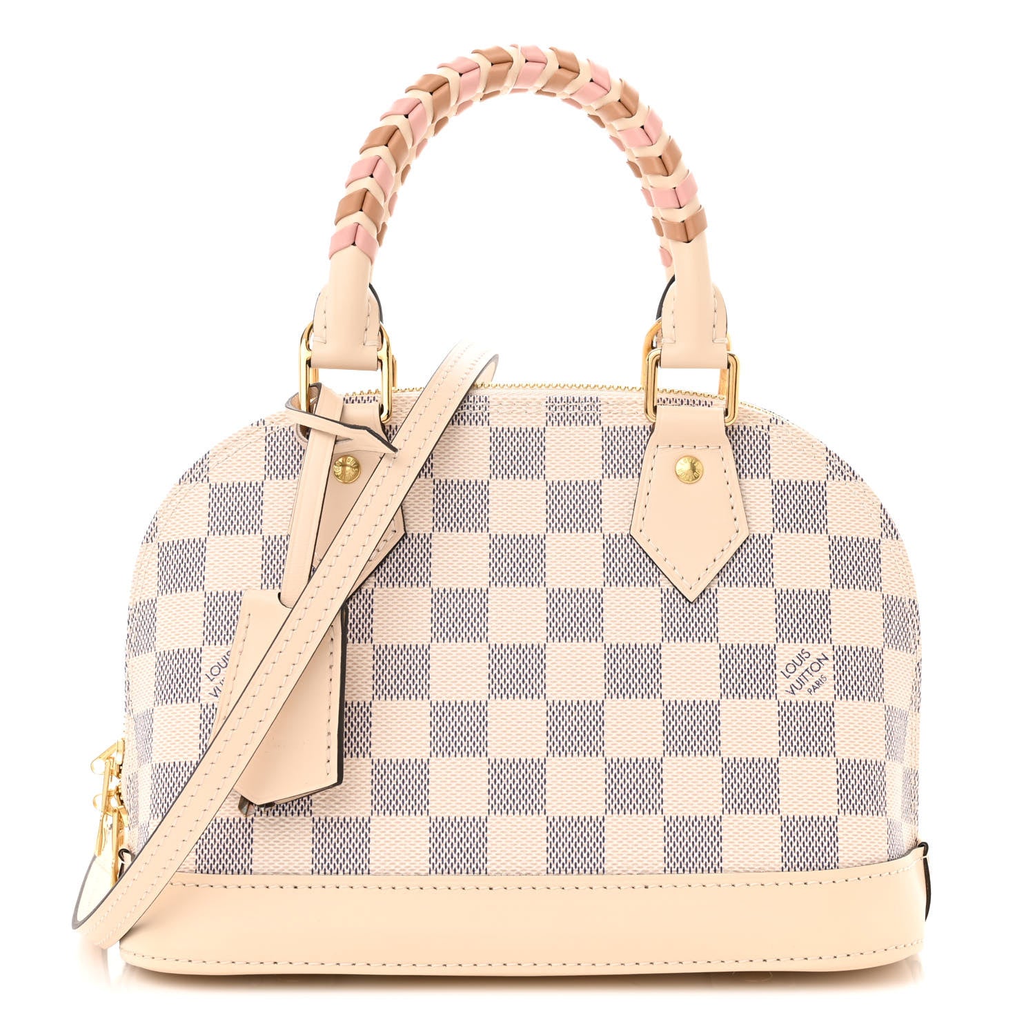 Louis Vuitton Damier Azur Braided Alma BB 1 of 9