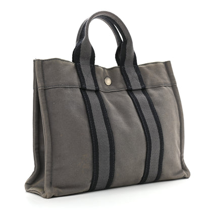 Hermes Canvas Fourre Tout PM Grey 3 of 11