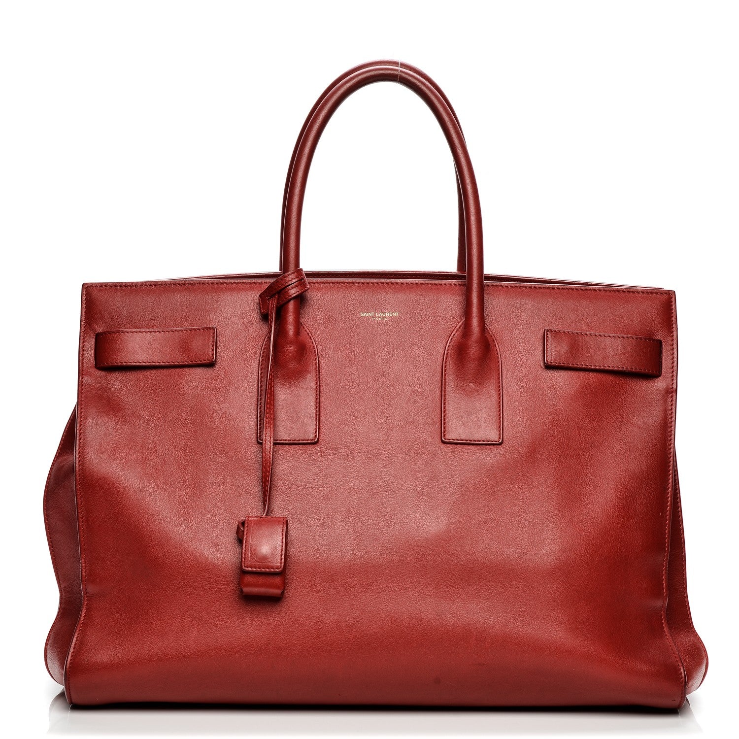 Saint Laurent Calfskin Large Sac de Jour Carryall Red 1 of 11