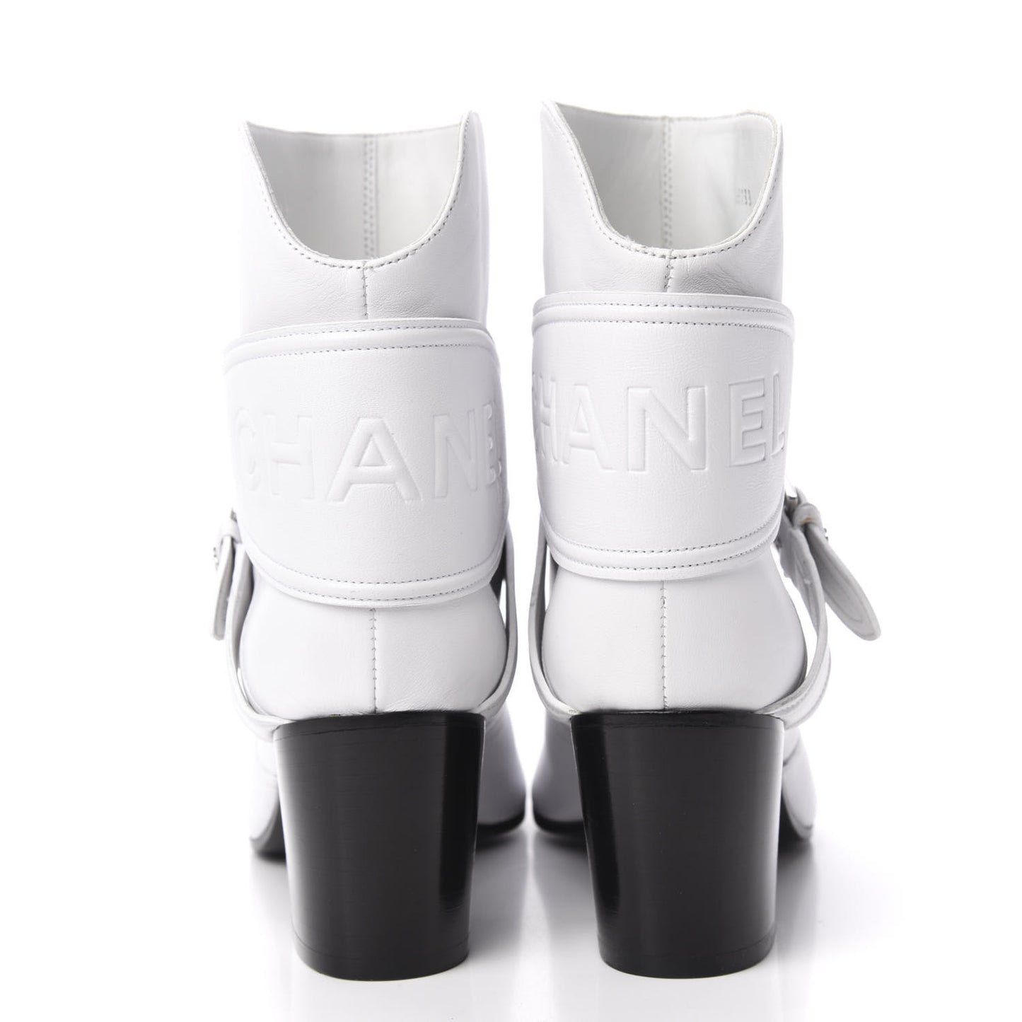 Lambskin Goatskin Cap Toe Boots 37 White Black