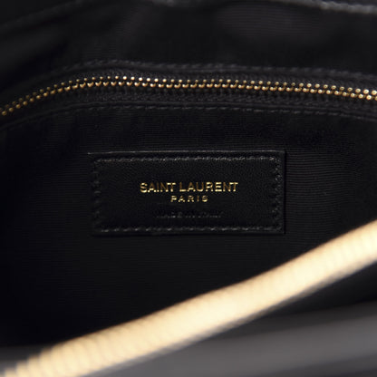 Saint Laurent Calfskin Y Quilted Monogram Medium Loulou Chain Satchel Black 7 of 10