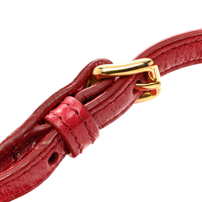 Miu Miu Vitello Shine Quilted Camera Bag Cherry 16 of 16